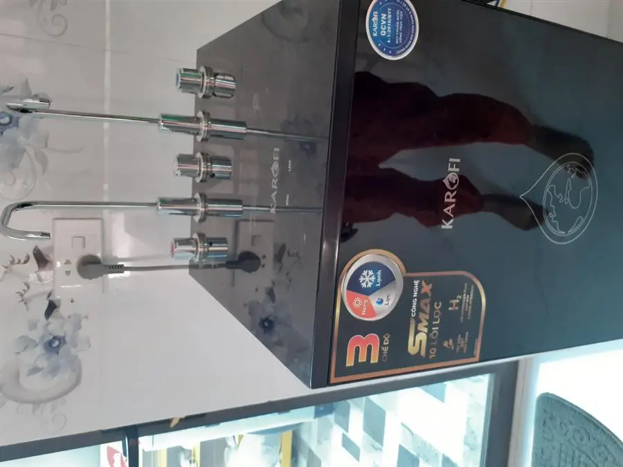 Khách hàng review Máy lọc nước RO nóng nguội lạnh Hydrogen Karofi KAD-X39 10 lõi 96