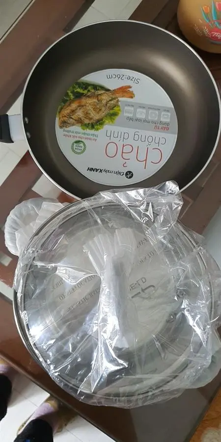 Khách hàng review Chảo nhôm chống dính đáy từ 26 cm DMX CTE 26 3