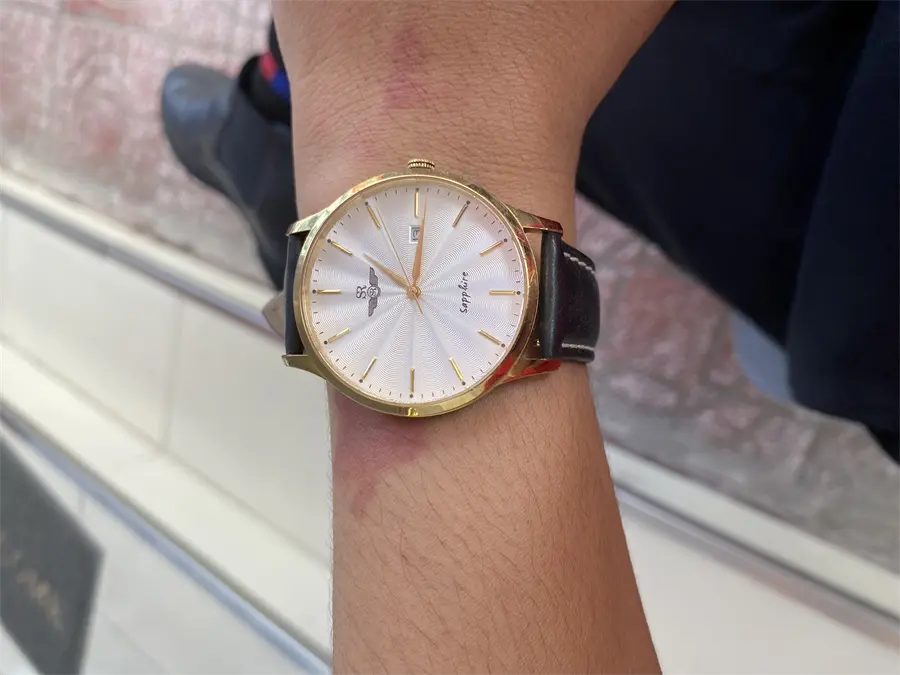 Khách hàng review Dây da đồng hồ 20mm SL102-01 Đen 4