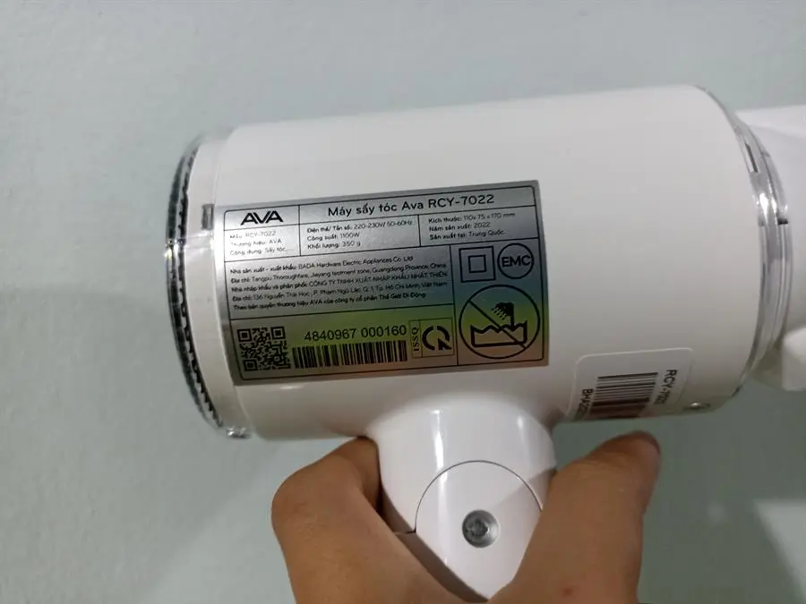 Khách hàng review Máy sấy tóc 1100W AVA RCY-7022 3
