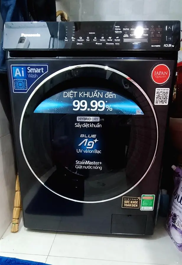 Khách hàng review Máy giặt Panasonic Inverter giặt 10.5 kg - sấy tiện ích 2 kg NA-V105FR1BV 6