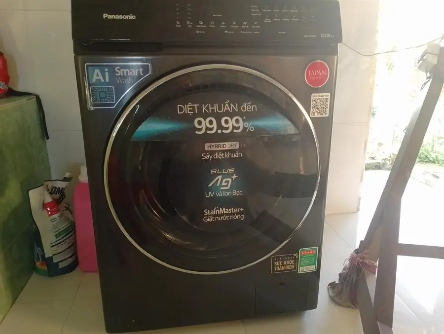 Khách hàng review Máy giặt Panasonic Inverter giặt 10.5 kg - sấy tiện ích 2 kg NA-V105FR1BV 4