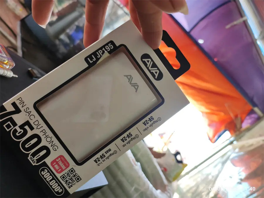 Khách hàng review Pin sạc dự phòng 7.500 mAh 10W AVA LJ JP195 1