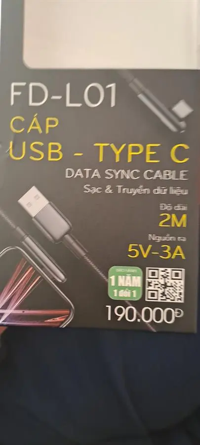 Khách hàng review Cáp Type C 2m Xmobile FD-L01 8
