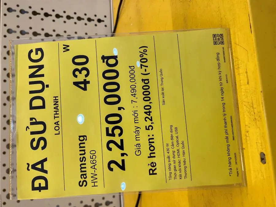 Khách hàng review Loa thanh Samsung HW-A650 1