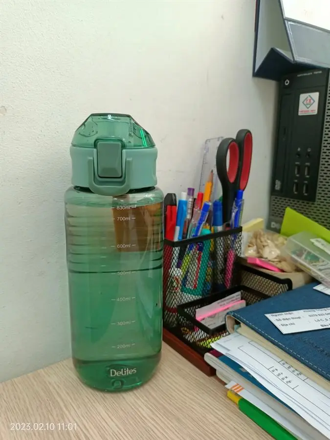 Khách hàng review Bình đựng nước nhựa 830 ml Delites WP-22811 2