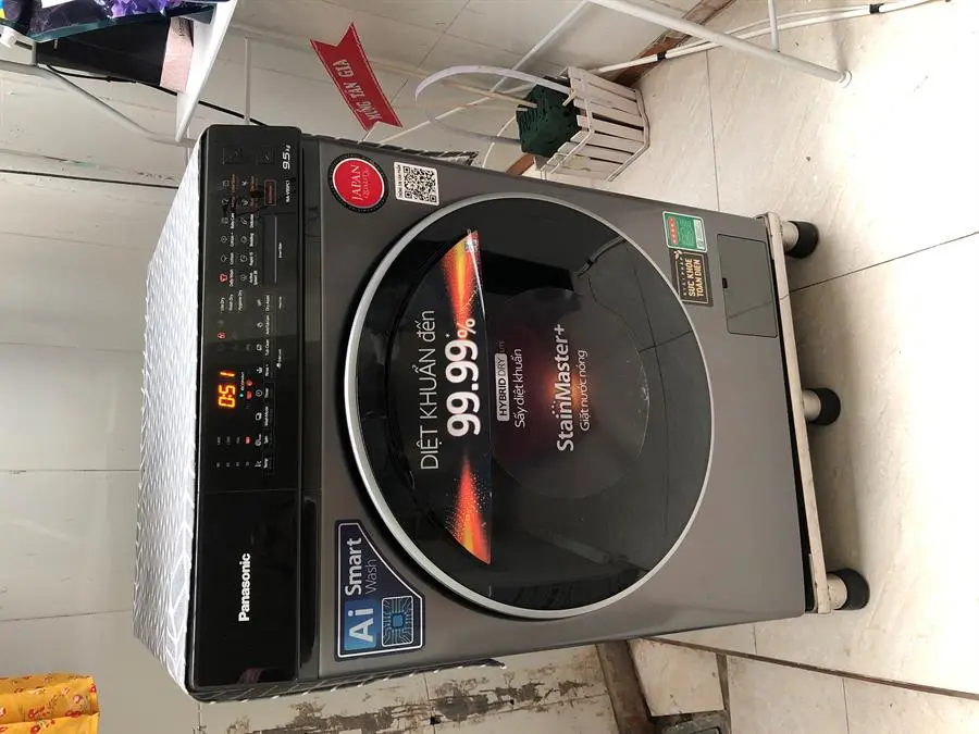 Khách hàng review Máy giặt Panasonic Inverter giặt 9.5 kg - sấy tiện ích 2 kg NA-V95FC1LVT 54