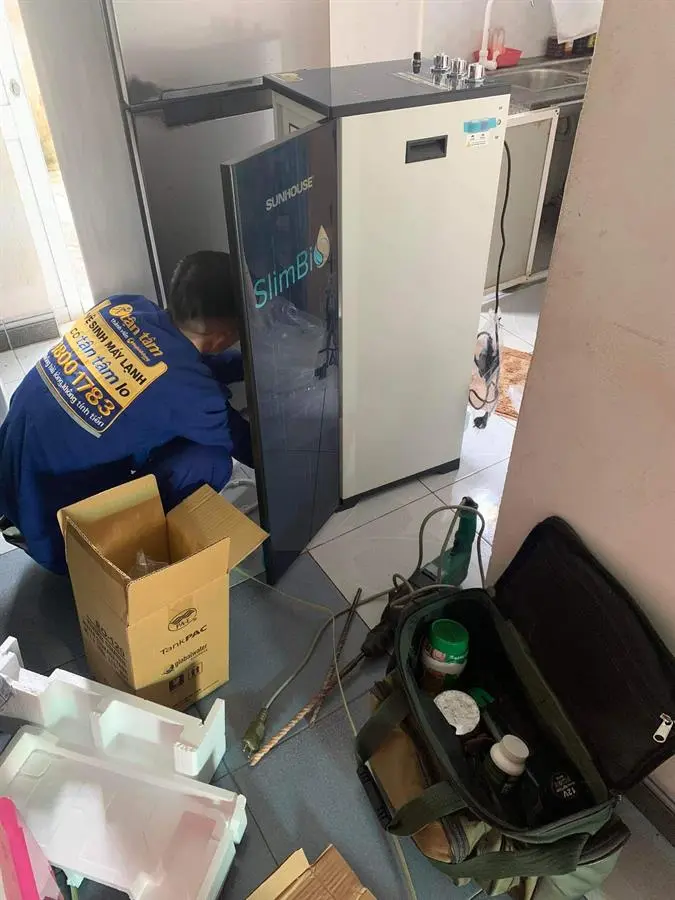 Khách hàng review Máy lọc nước RO nóng nguội lạnh Sunhouse SHA76213CK 10 lõi 18