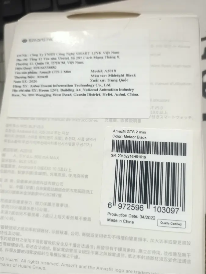 Khách hàng review Đồng hồ thông minh Amazfit GTS 2 mini 40.5mm 6