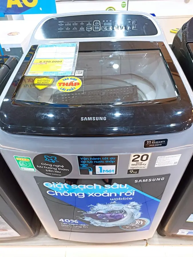 Khách hàng review Máy giặt Samsung Inverter 9 kg WA90T5260BY/SV 1