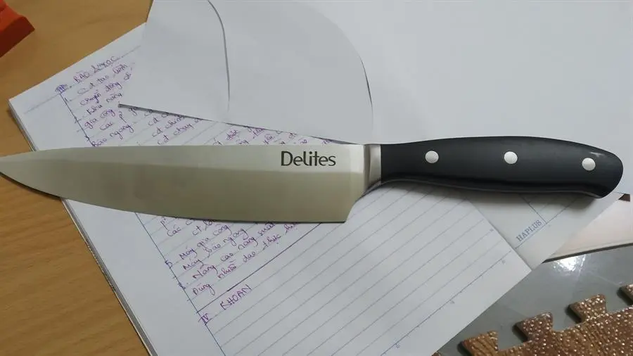Khách hàng review Dao thái inox Delites LK-2207C 1