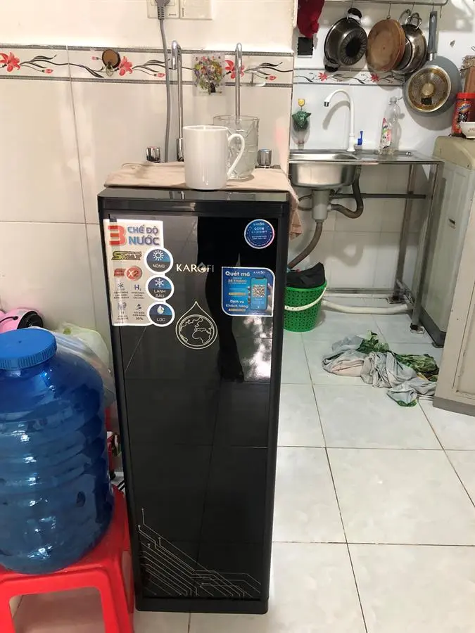 Khách hàng review Máy lọc nước RO nóng nguội lạnh Hydrogen Karofi KAD-D66 11 lõi 45