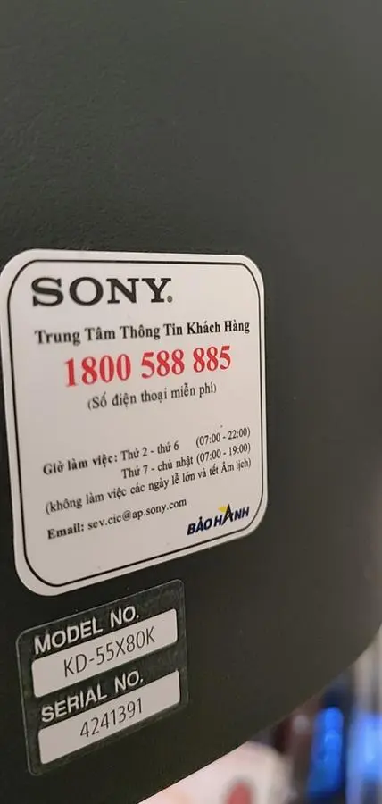Khách hàng review Google Tivi Sony 4K 55 inch KD-55X80K 27