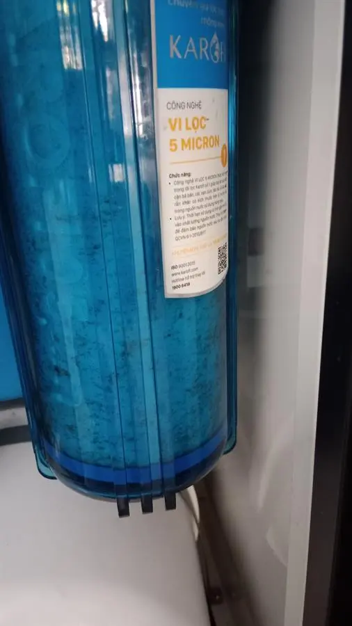 Khách hàng review Lõi lọc thô Karofi số 1 Smax Duo PP 5 micron Sediment Filter 7