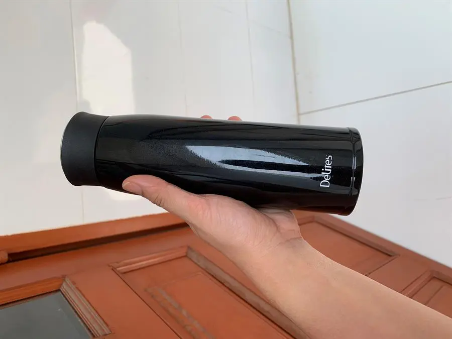 Khách hàng review Bình giữ nhiệt inox 450 ml Delites K450BRX đen 3