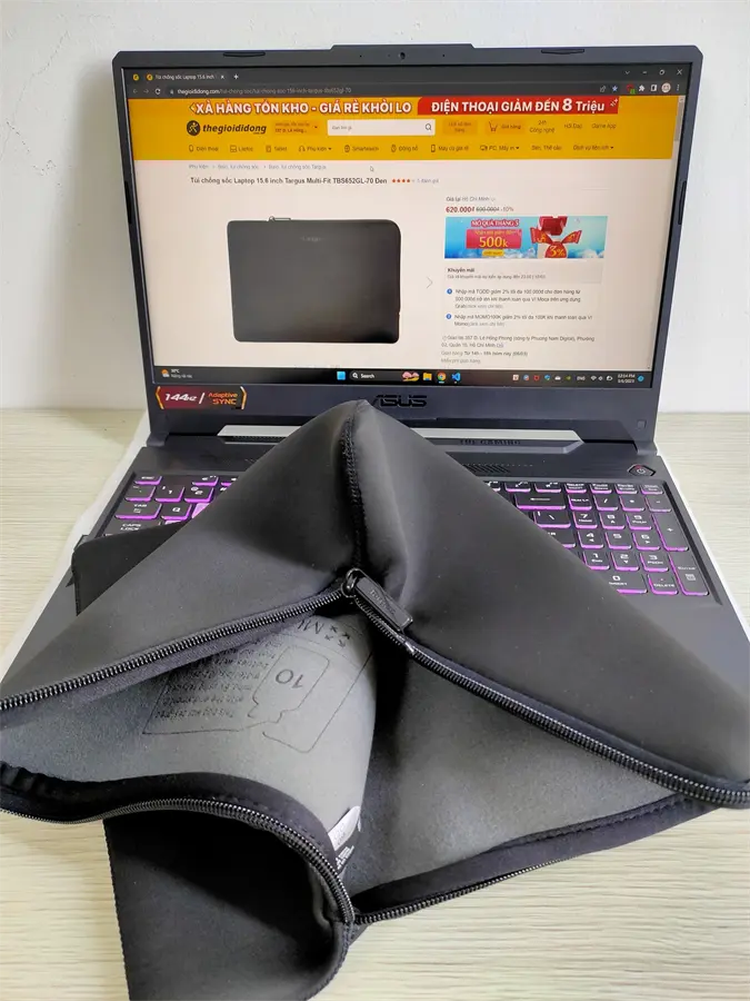 Khách hàng review Túi chống sốc Laptop 15.6 inch Targus Multi-Fit TBS652GL-70 1