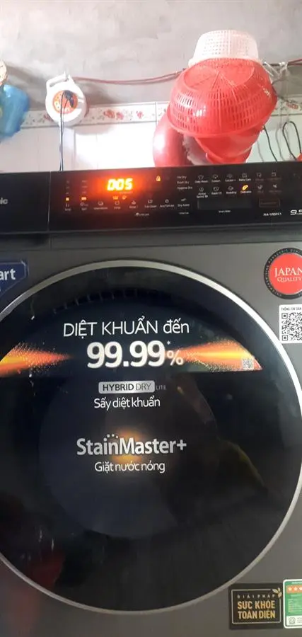 Khách hàng review Máy giặt Panasonic Inverter giặt 9.5 kg - sấy tiện ích 2 kg NA-V95FC1LVT 51