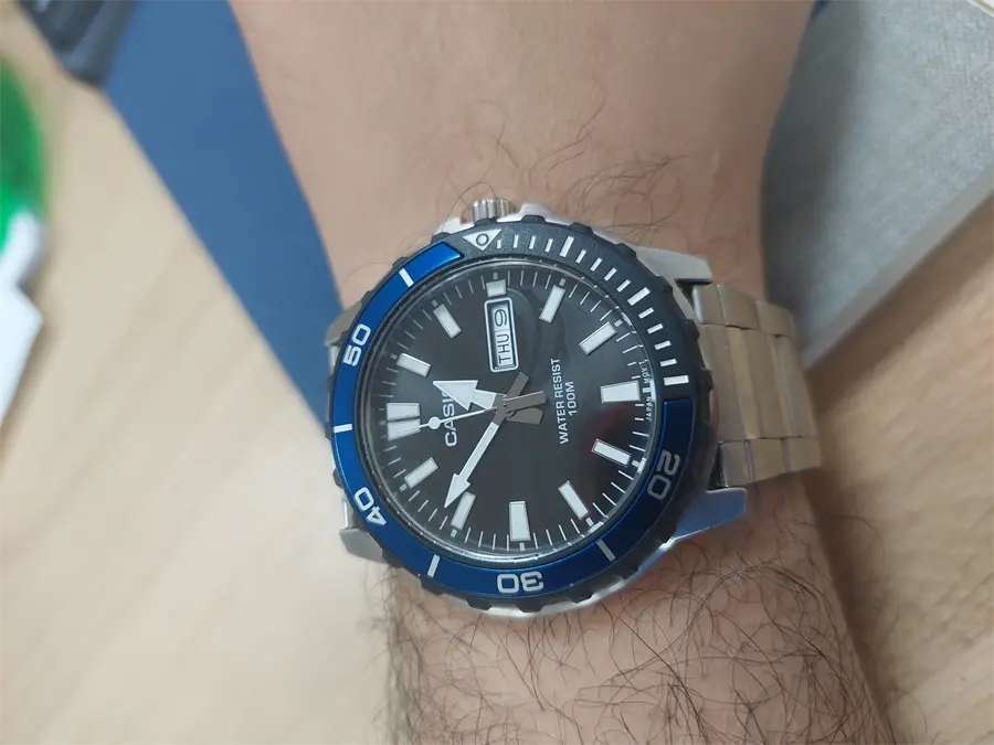 Khách hàng review Đồng hồ Casio 45.5 mm Nam MTD-125D-1A2VDF 1