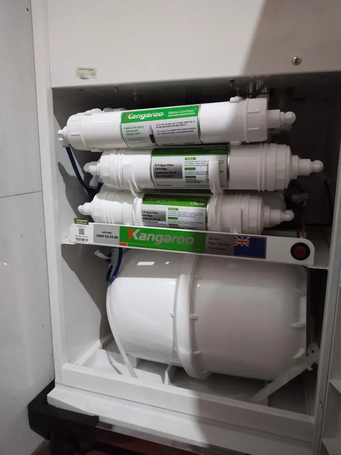Khách hàng review Máy lọc nước RO nóng nguội lạnh Hydrogen Kangaroo KG10A4VTU 10 lõi 24
