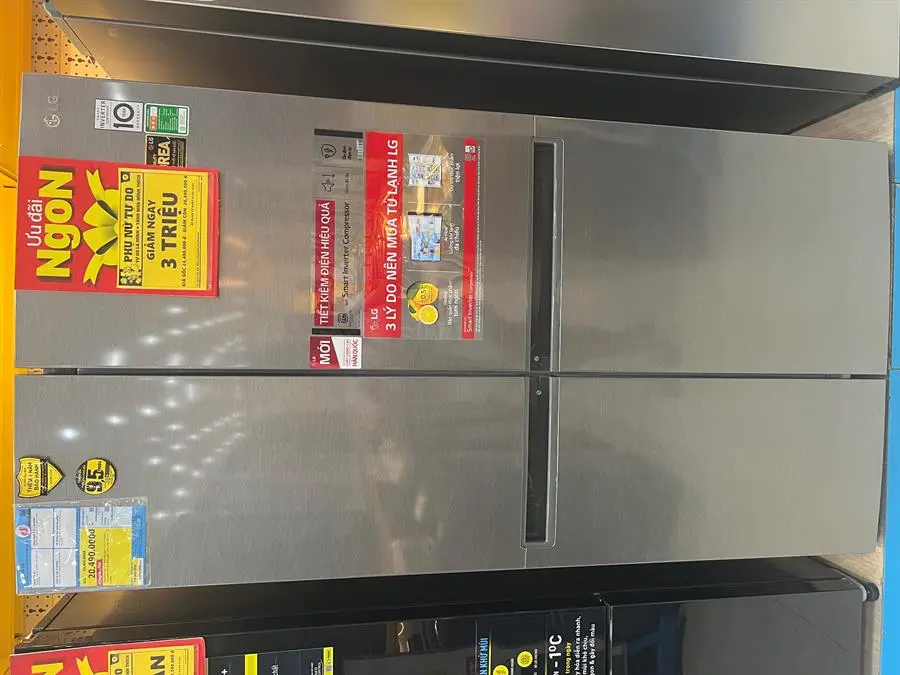 Khách hàng review Tủ lạnh LG Inverter 649 Lít GR-B257JDS 43