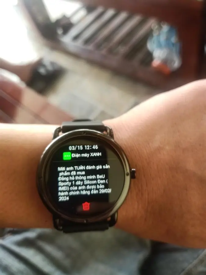 Khách hàng review Đồng hồ thông minh BeU Sporty 1 46mm 6