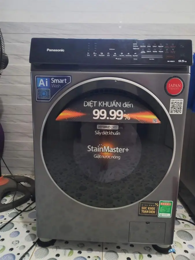 Khách hàng review Máy giặt Panasonic Inverter giặt 9.5 kg - sấy tiện ích 2 kg NA-V95FC1LVT 43