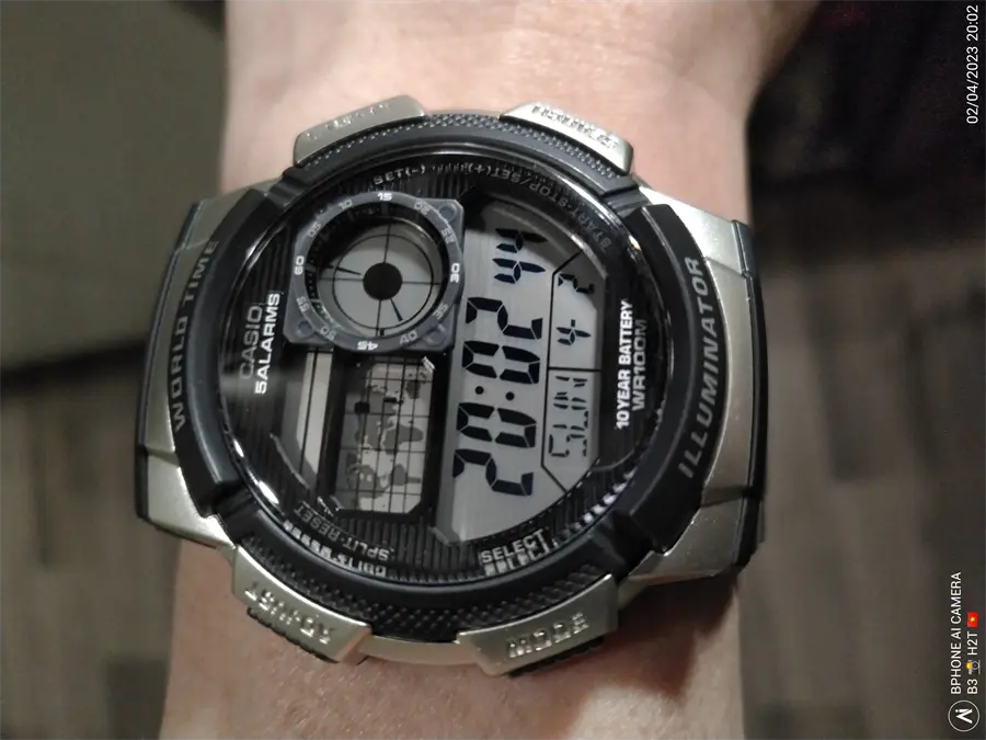 Khách hàng review Đồng hồ CASIO 43.5 mm Nam AE-1000WD-1AVDF 1