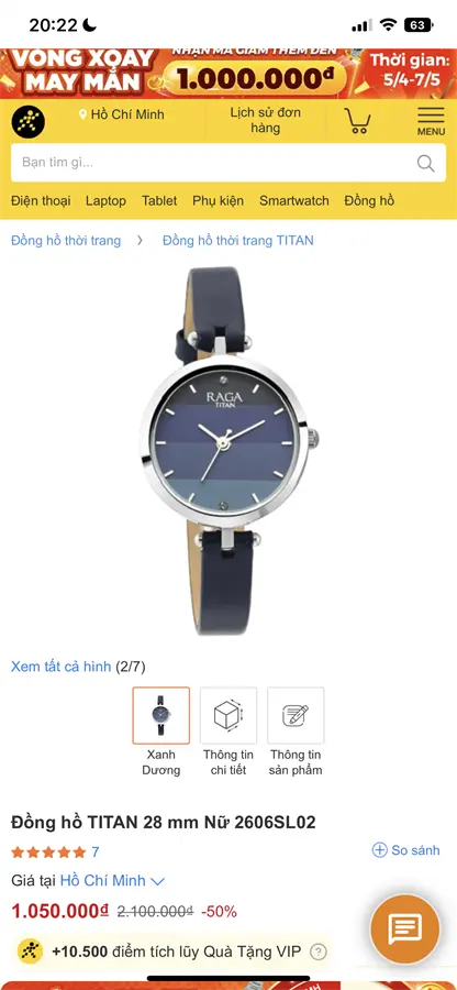 Khách hàng review Đồng hồ TITAN 28 mm Nữ 2606SL02 1