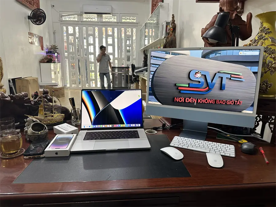 Khách hàng review iMac 24 inch 2021 4.5K M1/256GB/8GB/8-core GPU (MGPK3SA/A) 2