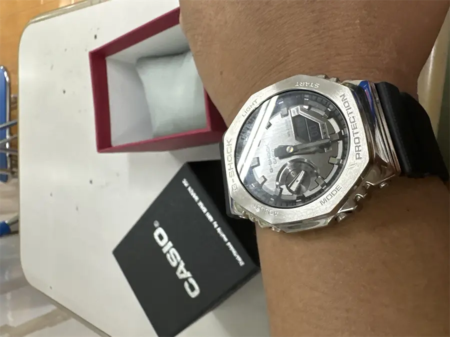 Khách hàng review Đồng hồ G-SHOCK 2100 45.4 mm Nam GM-2100-1ADR 4