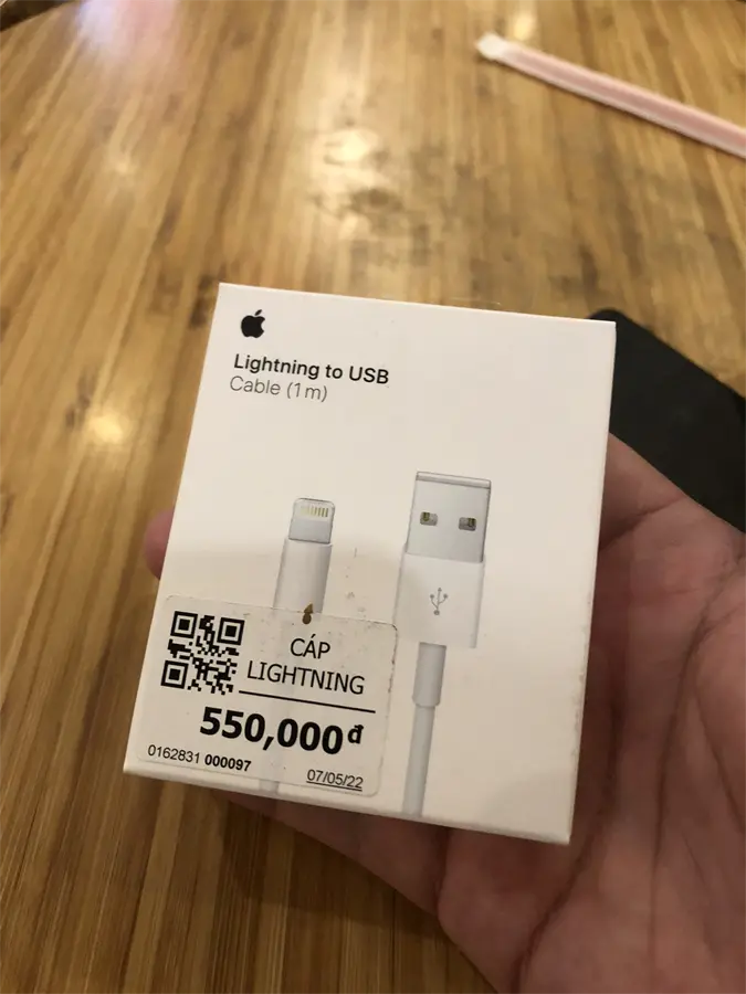 Khách hàng review Cáp sạc và truyền dữ liệu USB-A - Lightning 10W 1m Apple MXLY2 4