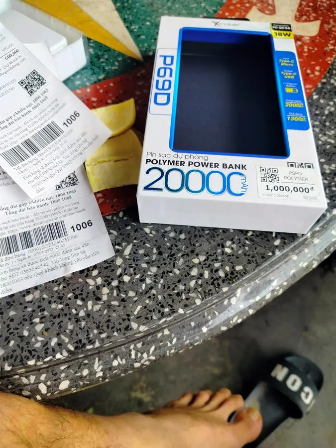 Khách hàng review Pin sạc dự phòng Polymer 20.000 mAh Type C PD QC3.0 18W Xmobile PowerBox P69D 11
