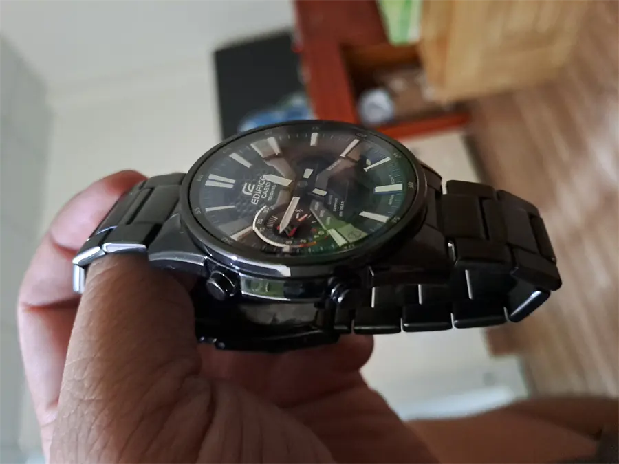 Khách hàng review Đồng hồ EDIFICE 46 mm Nam ECB-S100DC-2ADF 4