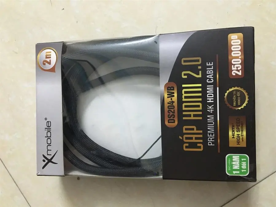 Khách hàng review Cáp HDMI 2.0 Tròn 2.0m Xmobile DS204-WB 1