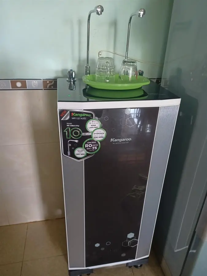 Khách hàng review Máy lọc nước RO nóng nguội lạnh Hydrogen Kangaroo KG10A4VTU 10 lõi 15