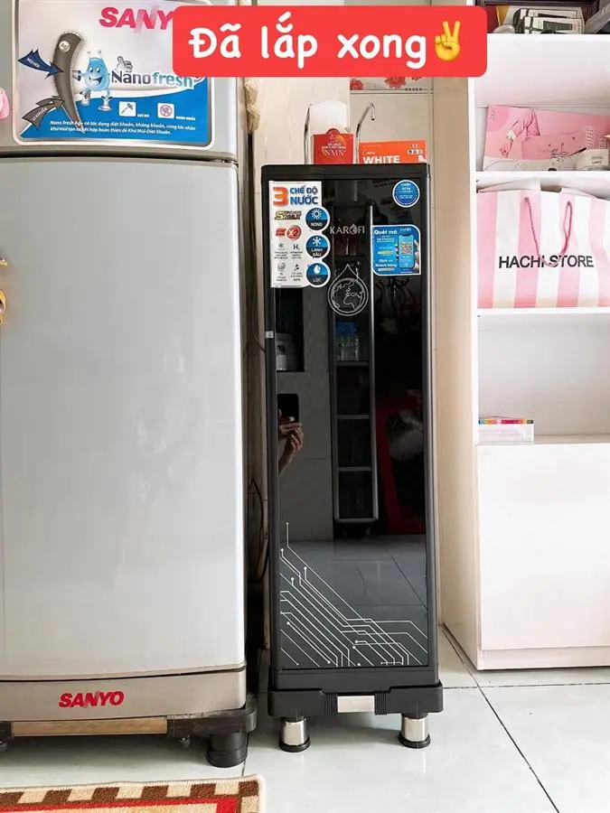 Khách hàng review Máy lọc nước RO nóng nguội lạnh Hydrogen Karofi KAD-D66 11 lõi 36