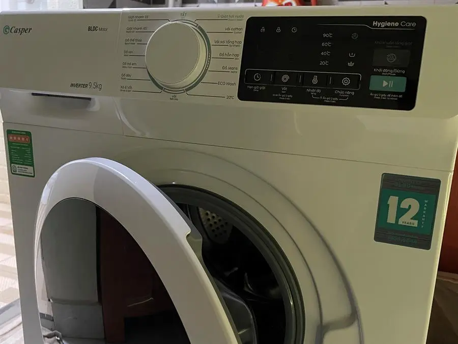 Khách hàng review Máy giặt Casper Inverter 9.5 KG WF-95I140BWC 27