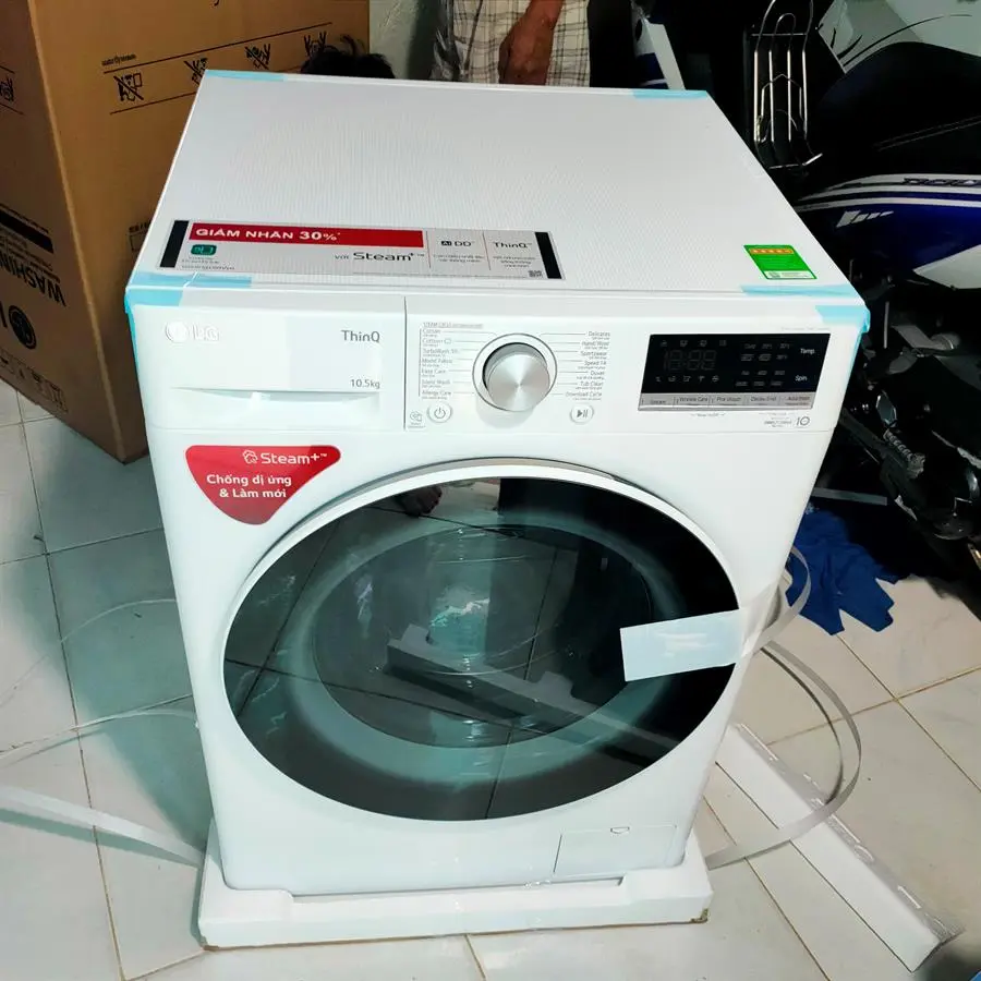 Khách hàng review Máy giặt LG AI DD Inverter 10.5 kg FV1450S3W2 5