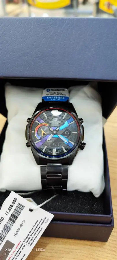 Khách hàng review Đồng hồ EDIFICE 46 mm Nam ECB-S100HG-1ADF 1