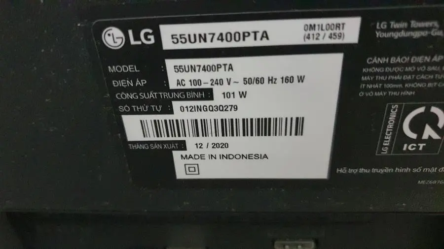Khách hàng review Smart Tivi LG 4K 55 inch 55UP7800PTB 1