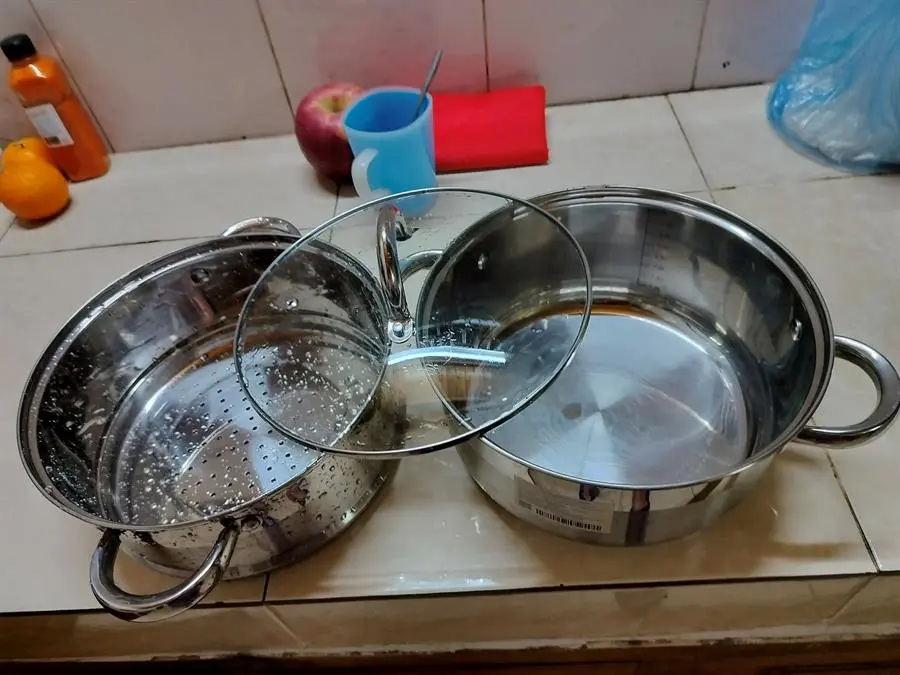 Khách hàng review Bộ nồi xửng inox 3 đáy nắp kiếng đáy từ 24 cm Delites CW-S106-1 5