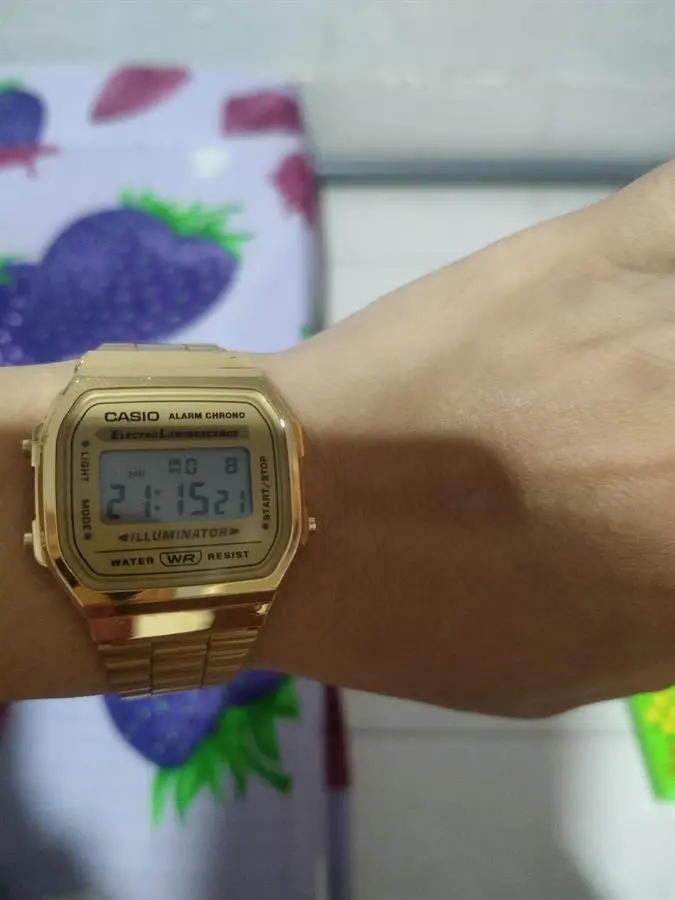 Khách hàng review Đồng hồ CASIO Vintage 35 mm Unisex A168WG-9WDF 2