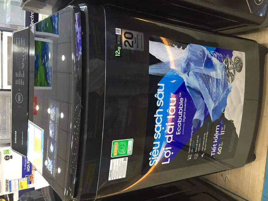 Khách hàng review Máy giặt Samsung Inverter 12 kg WA12CG5745BVSV 12