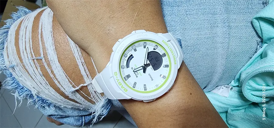 Khách hàng review Đồng hồ BABY-G 41.4 mm Nữ BSA-B100SC-7ADR 2