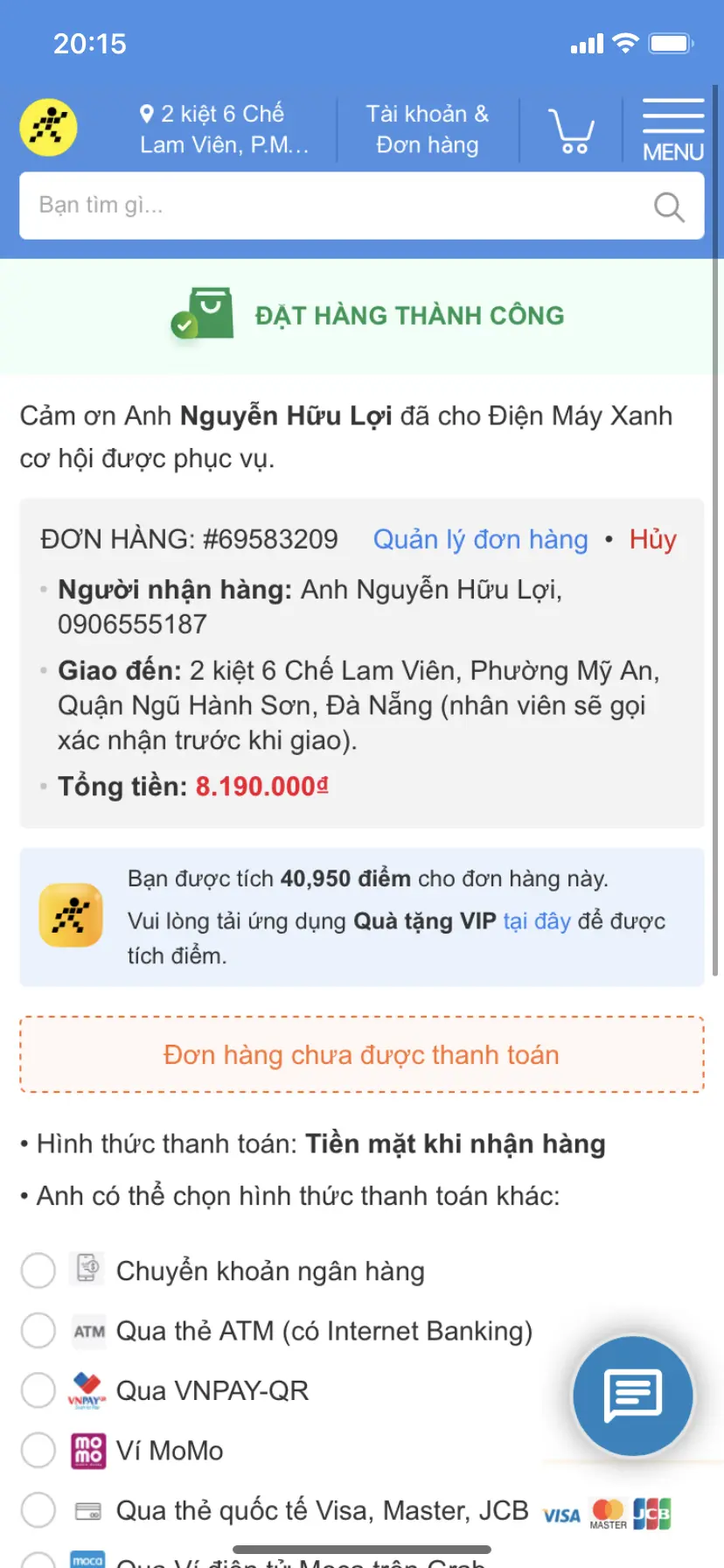 Khách hàng review Máy lạnh Samsung Inverter 1.5 HP AR13TYHYCWKNSV 6