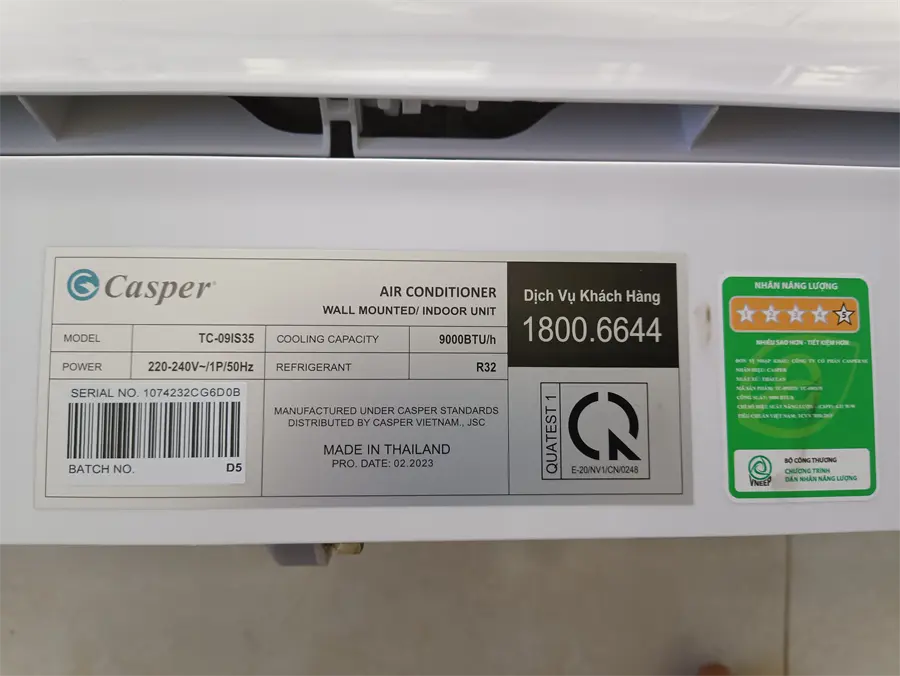 Khách hàng review Máy lạnh Casper Inverter 1 HP TC-09IS35 83