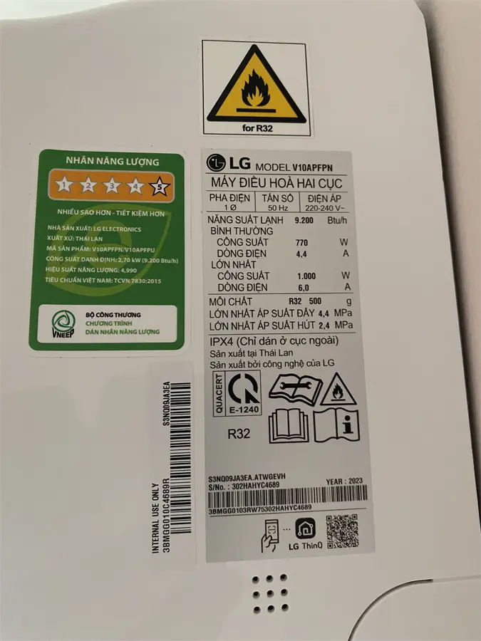 Khách hàng review Máy lạnh LG Inverter 1 HP V10APFP 3