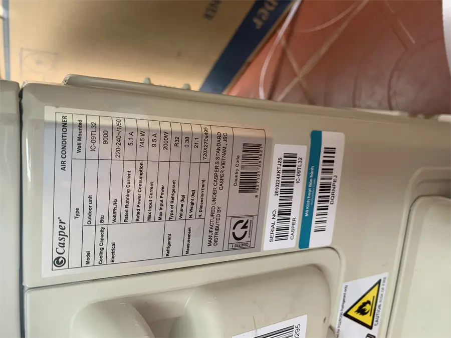 Khách hàng review Máy lạnh Casper Inverter 1 HP IC-09TL32 11
