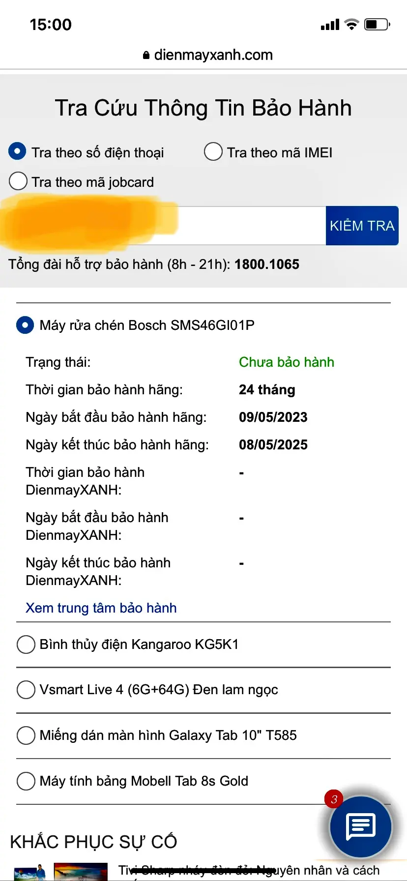 Khách hàng review Máy rửa chén độc lập Bosch SMS46GI01P TGB 4