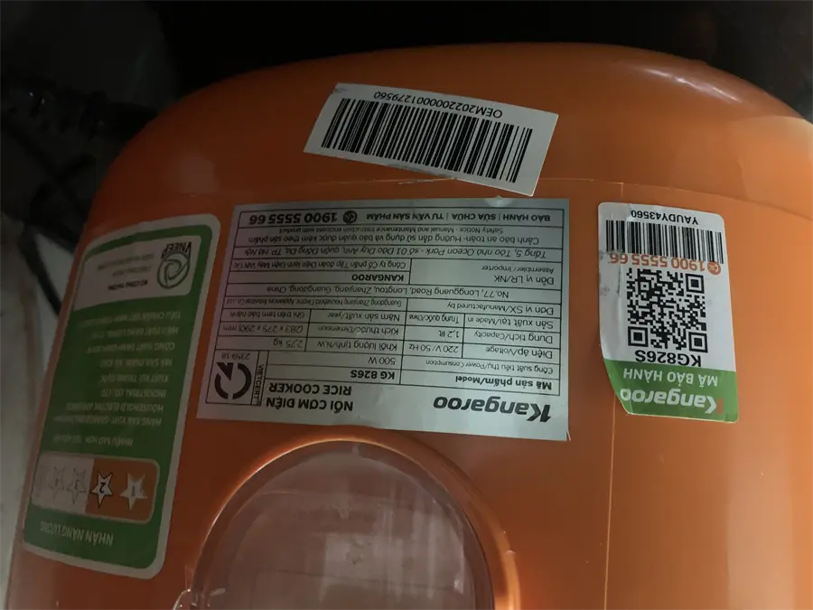 Khách hàng review Nồi cơm nắp gài Kangaroo 1.2 lít KG826S 3